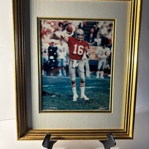 San Francisco 49ers Joe Montana, Autographed, Matted andFramed Photograph